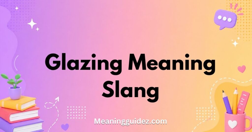glazing meaning slang
