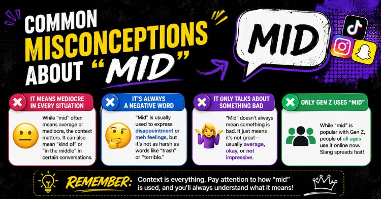 What Does Mid Mean Slang? Complete Guide to Its Meaning and Usage 4 Common Misconceptions About "Mid"