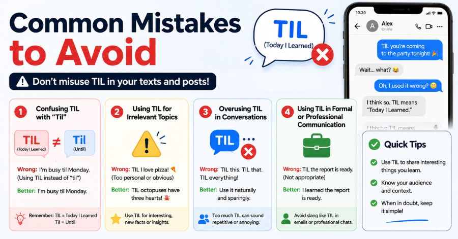 What Does TIL Mean in Text? Everything You Need to Know 4 Common Mistakes to Avoid