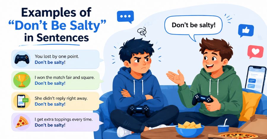 Don't Be Salty Meaning What It Really Means 3 Examples of "Don't Be Salty" in Sentences