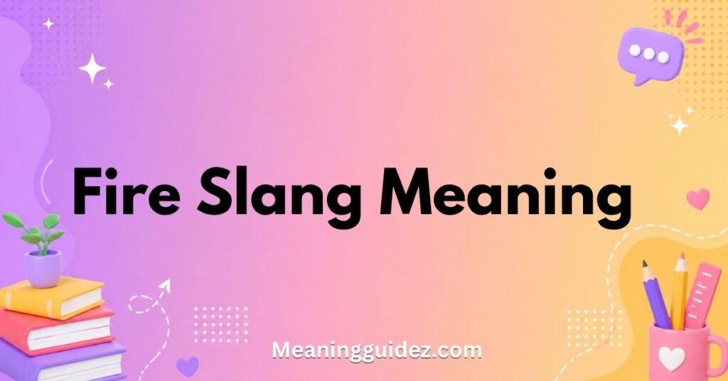 Fire Slang Meaning