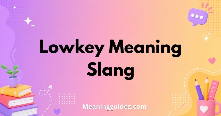Lowkey Meaning Slang