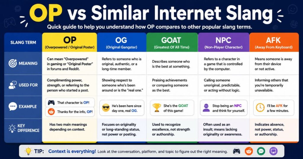 OP Meaning in Slang What Does OP Mean? 4 OP vs Similar Internet Slang