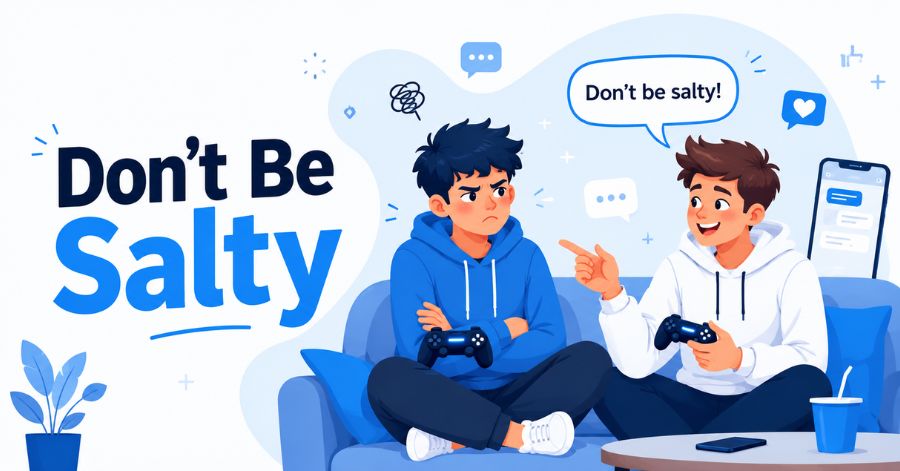 Don't Be Salty Meaning What It Really Means 2 What Does "Don't Be Salty" Mean?