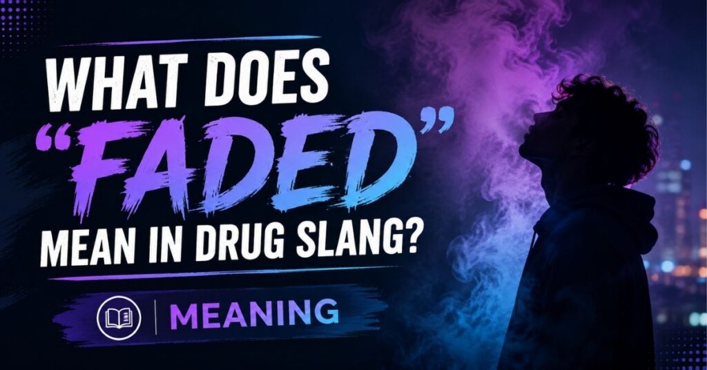 What Does "Faded" Mean in Drug Slang?
