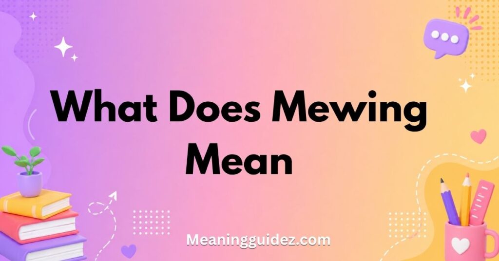 what does mewing mean