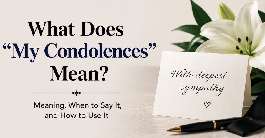 What Does "My Condolences" Mean?