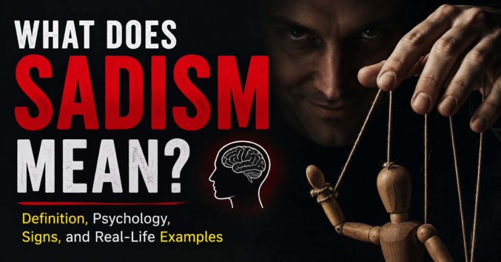 Sadistic Meaning Signs, Psychology & Real-Life Examples 2 What Does Sadism Mean?