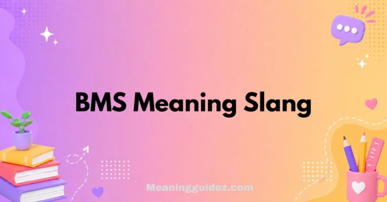 BMS Meaning Slang