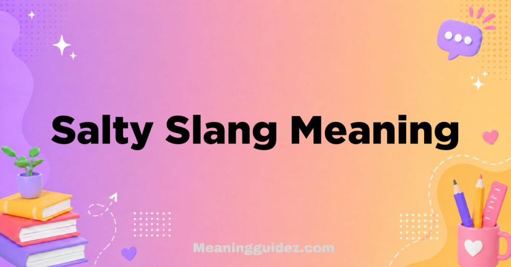 Salty Slang Meaning