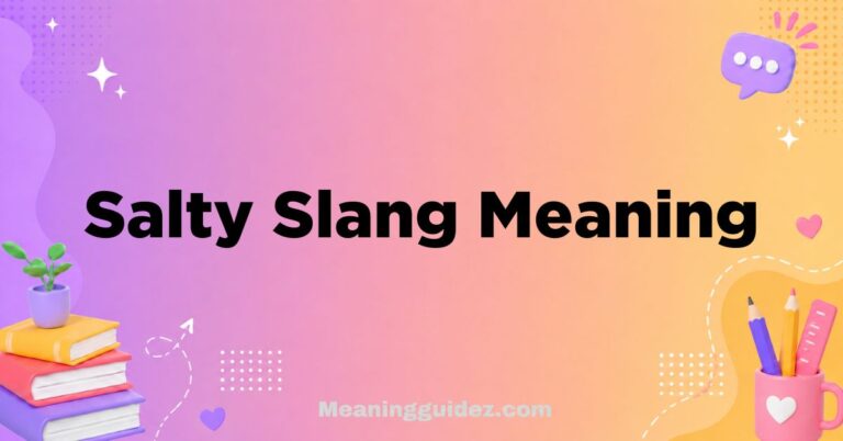 Salty Slang Meaning
