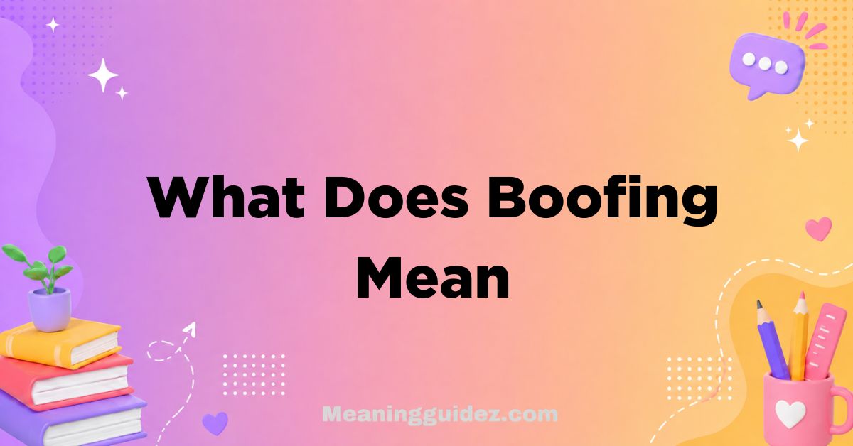 What Does Boofing Mean