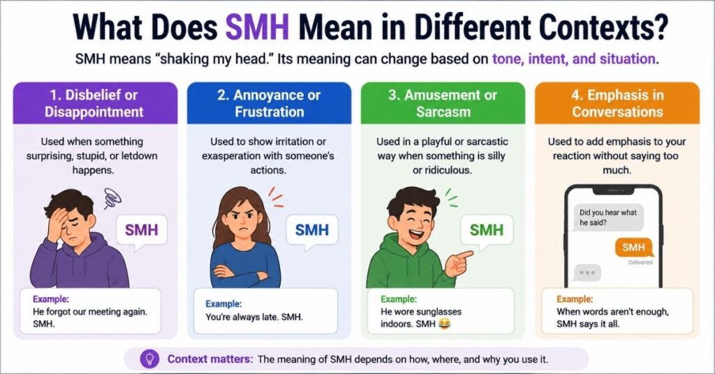 What Does SMH Mean in Different Contexts?