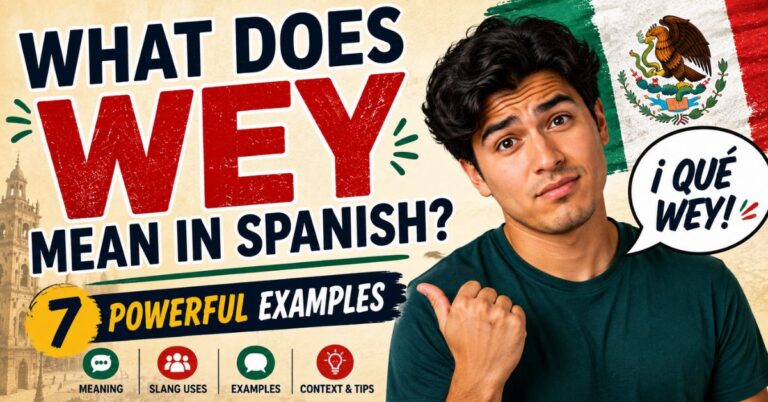 What Does Wey Mean in Spanish