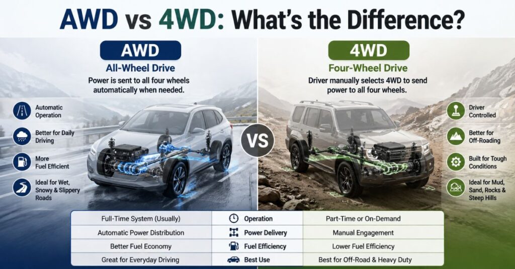 AWD vs 4WD: What's the Difference?