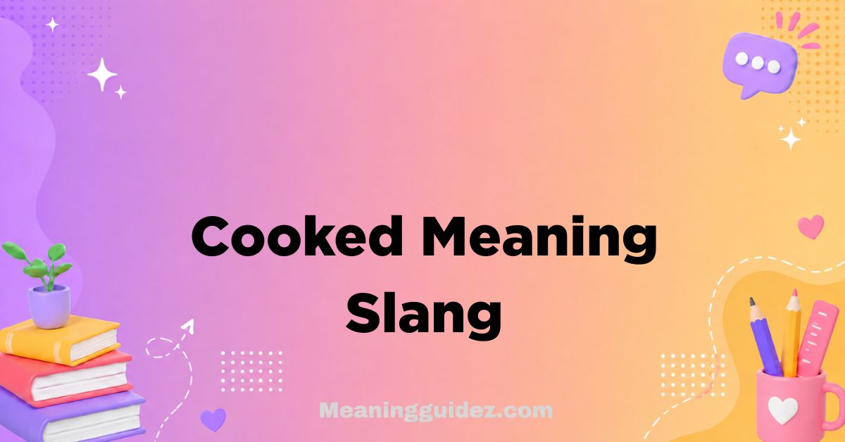 Cooked Meaning Slang
