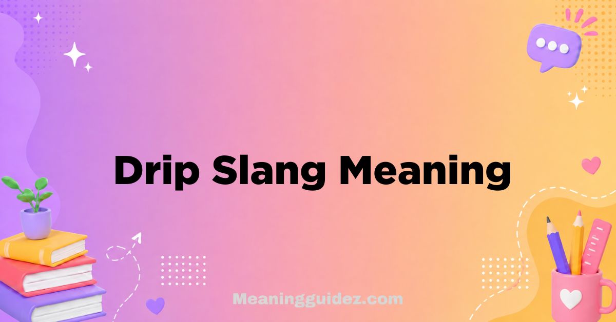 Drip Slang Meaning