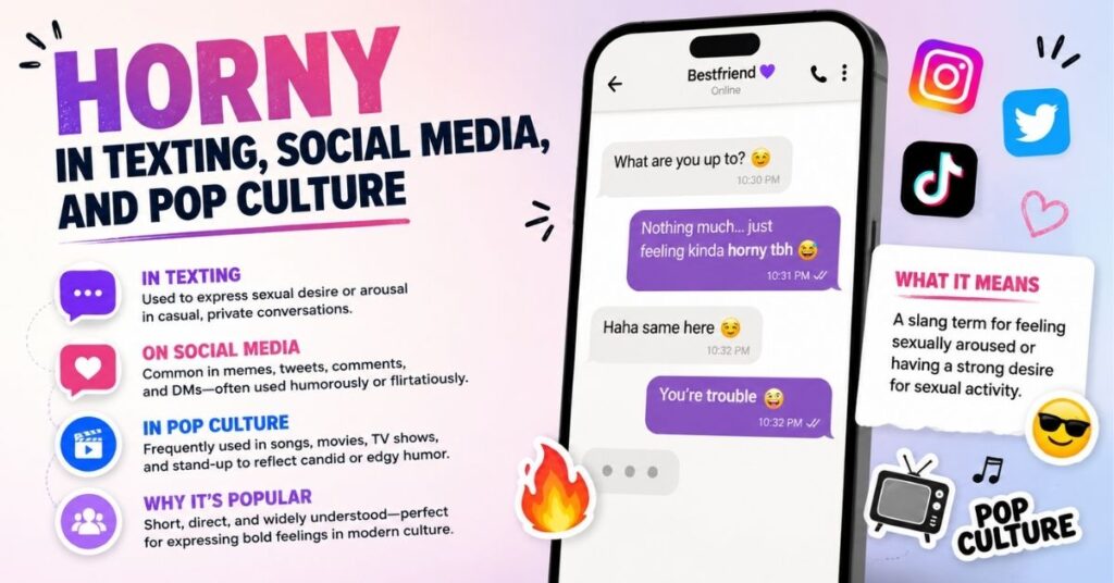 Horny Meaning Slang: Ultimate Guide & Examples 2026 2 Horny in Texting, Social Media, and Pop Culture