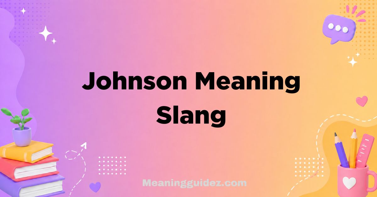 Johnson Meaning Slang