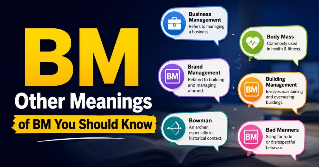 BM Meaning Slang: 6 Easy Ways to Understand It 2 Other Meanings of BM You Should Know