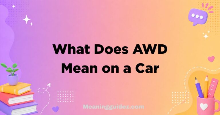 What Does AWD Mean on a Car