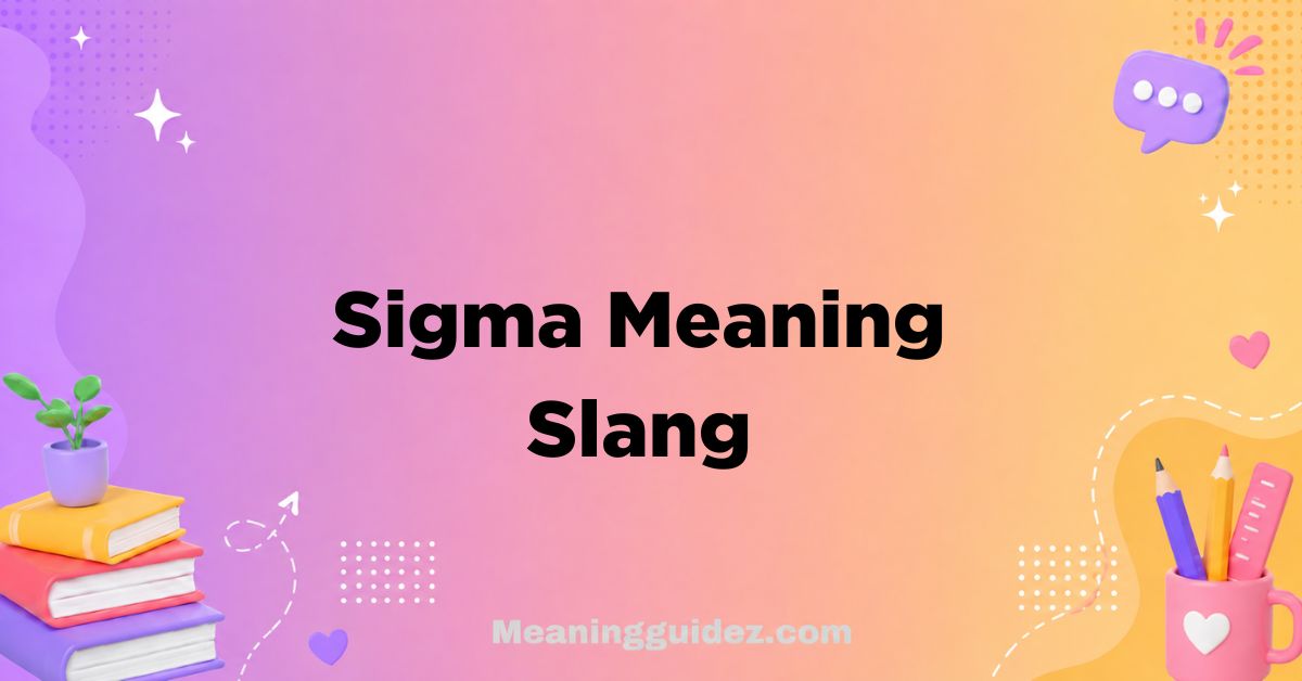 Sigma Meaning Slang