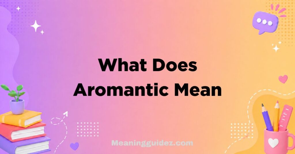 What Does Aromantic Mean